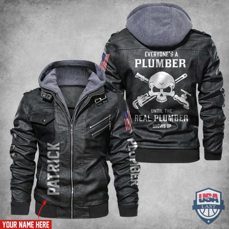lFK8DBLe-T180122-193xxxEverybodys-A-Plumber-Until-The-Real-Plumber-Shows-Up-Custom-Name-Leather-Jacket.jpg
