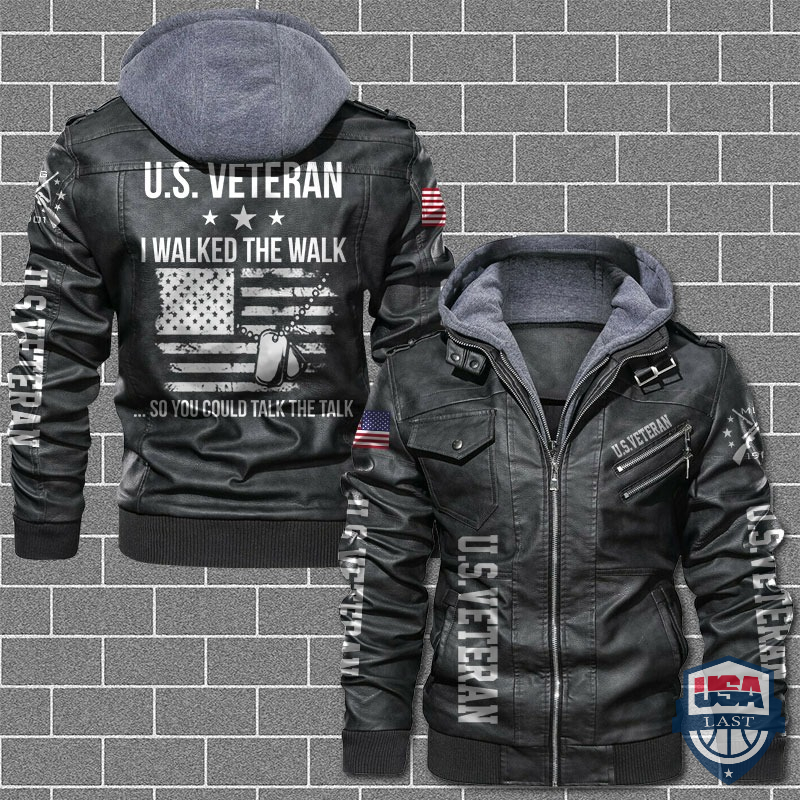 [Hot] US Veteran I Walked The Walk So You Could Talk The Talk Leather Jacket – Hothot 180122