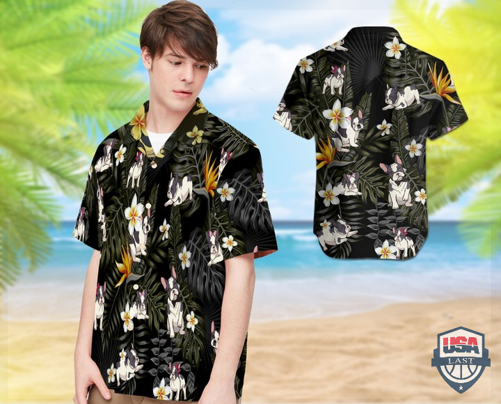 French Bulldog And Tropical Leaves Hawaiian Shirt – Hothot 060122