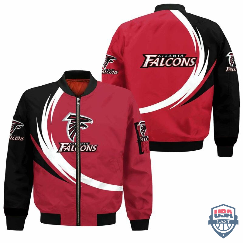 NFL Atlanta Falcons Curve Design Bomber Jacket – Hothot 260122