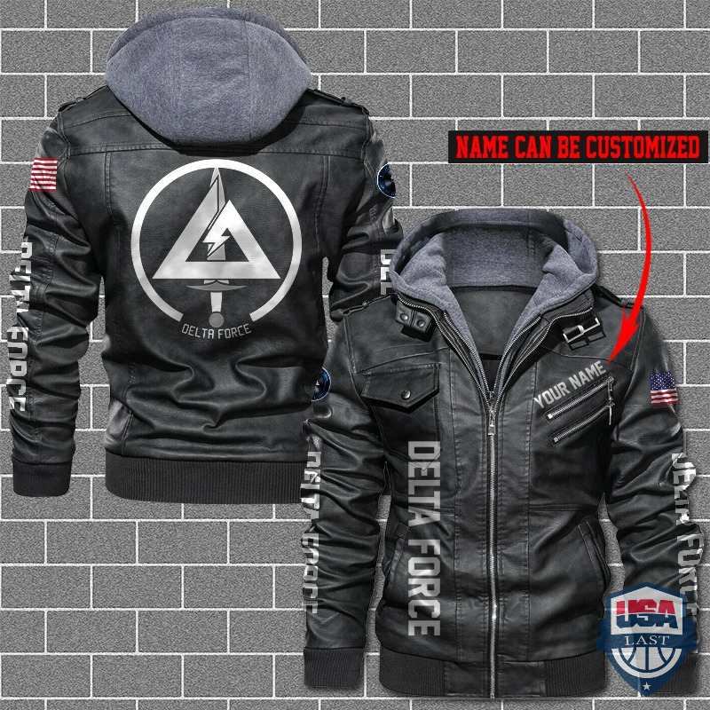 [Hot] US Army Delta Force Custom Name Leather Jacket – Hothot 180122