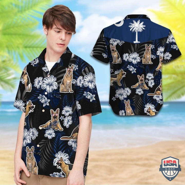 South Carolina German Shepherd Hawaiian Shirt – Hothot 080122