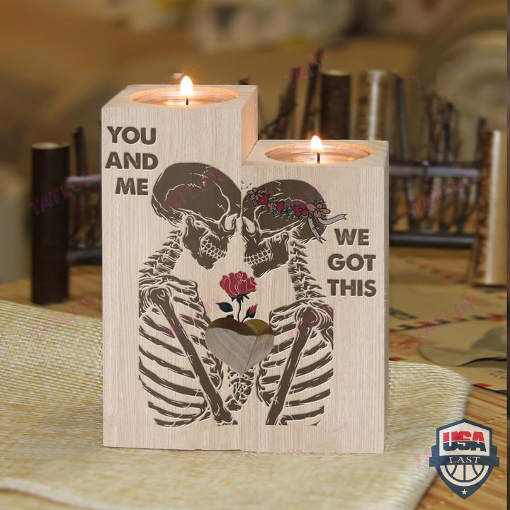 Skull Couple You And Me We Got This Candle Holder – Hothot 050122