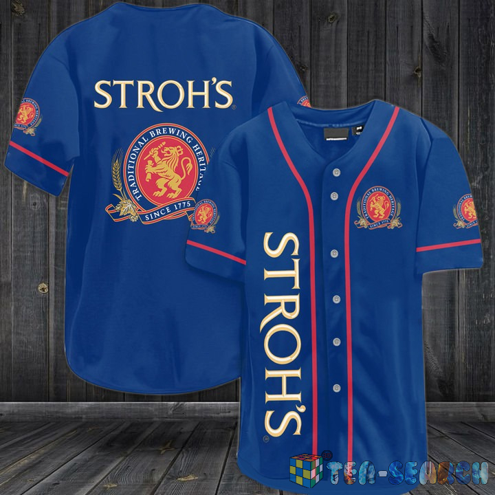 Stroh’s Beer Baseball Jersey Shirt – Hothot 290122