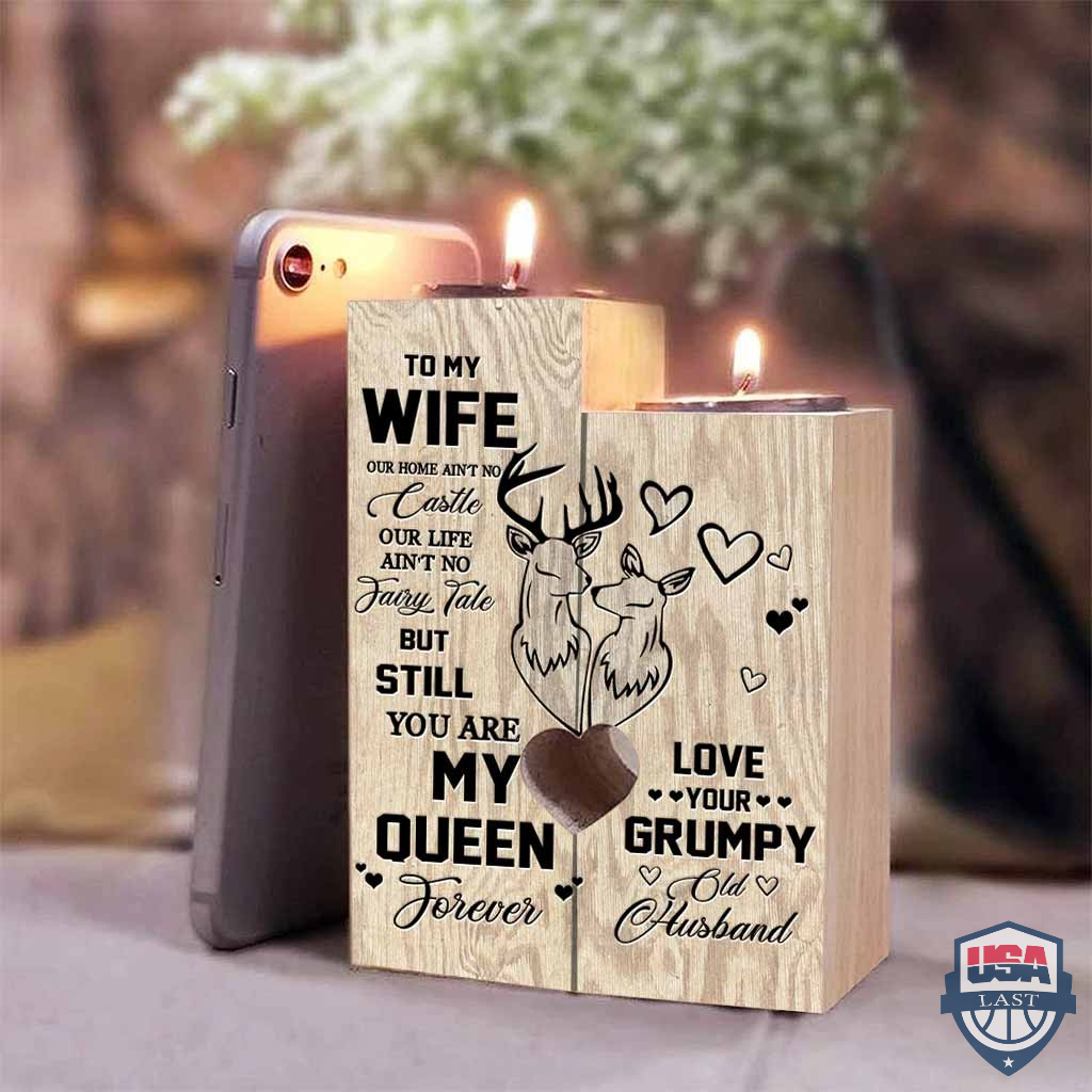 Deers Couple To My Wife I love You Candle Holder – Hothot 050122