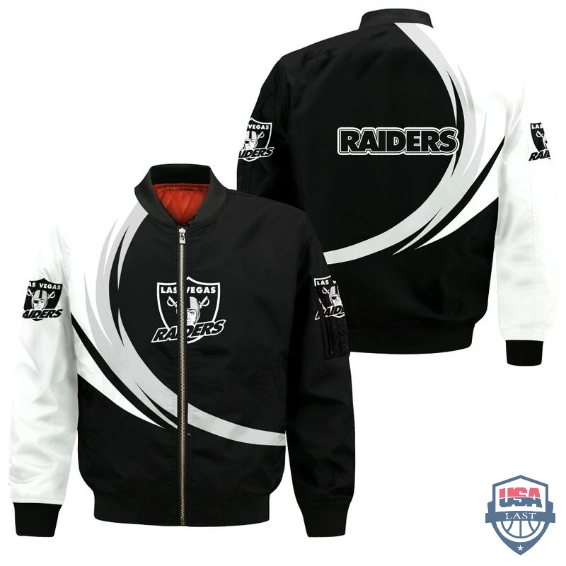 NFL Las Vegas Raiders Curve Design Bomber Jacket – Hothot 260122