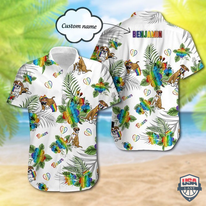 Boxer LGBT Custom Name Hawaiian Shirt – Hothot 080122