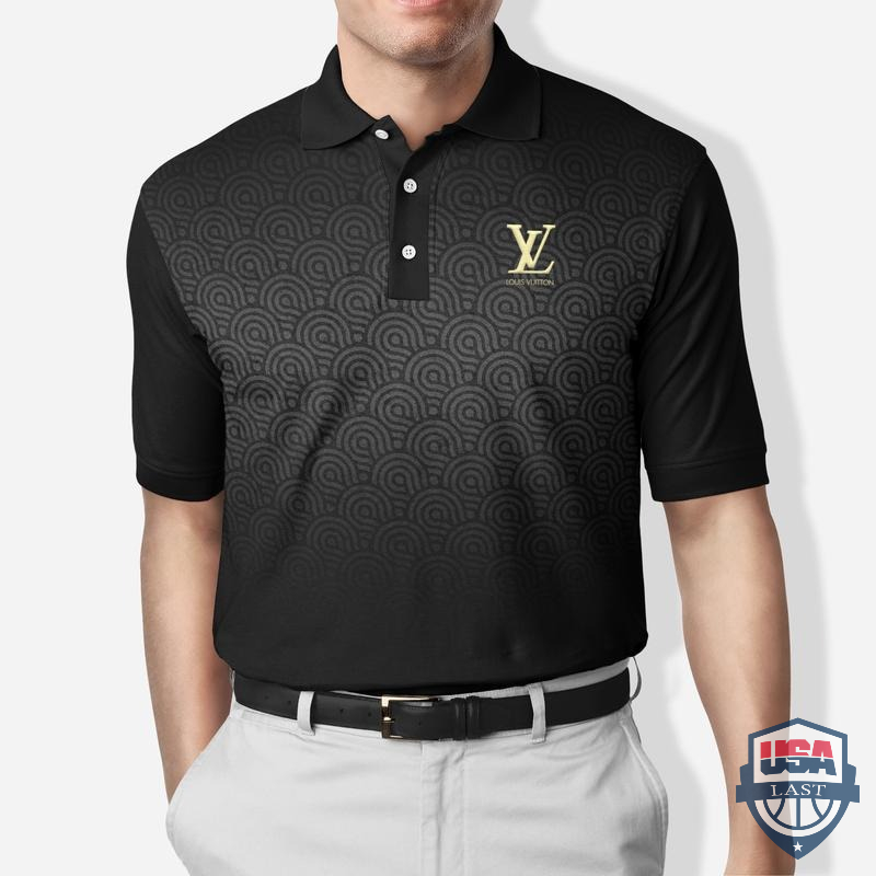 [NEW] Louis Vuitton Dark Spirals 3D Polo Shirt – Hothot