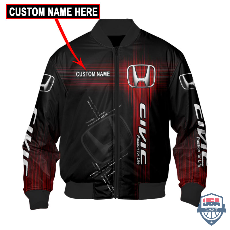 Honda Civic Flash Custom Name Bomber Jacket – Hothot 270122