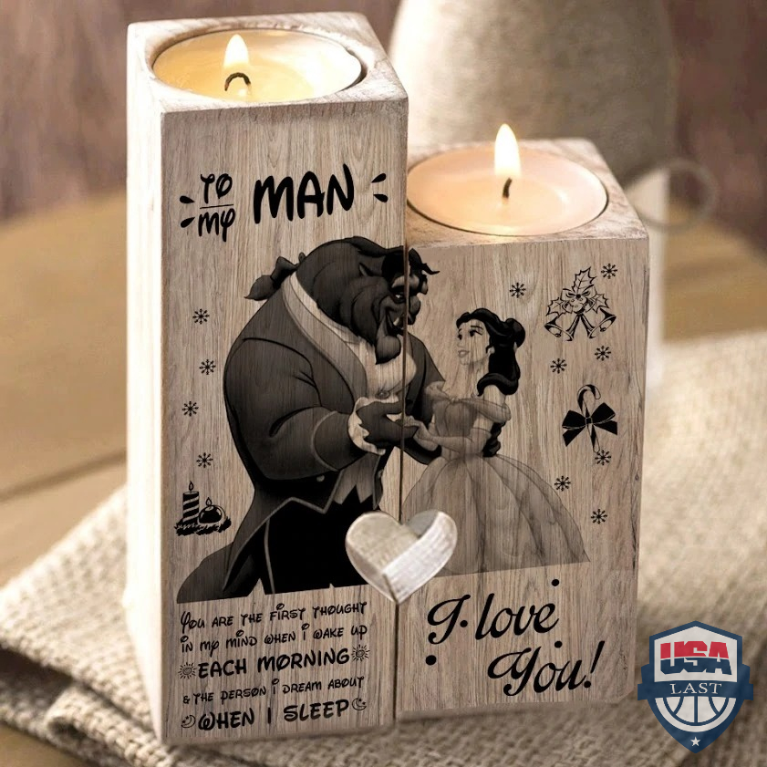 To My Man Beauty And The Beast Candle Holder – Hothot 050122