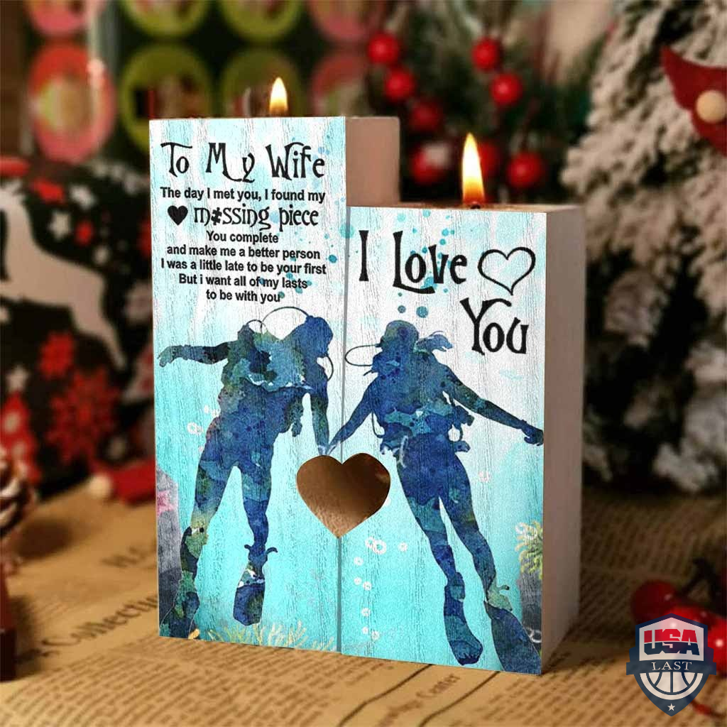 Scuba Diving To My Wife I Love You Candle Holder – Hothot 050122