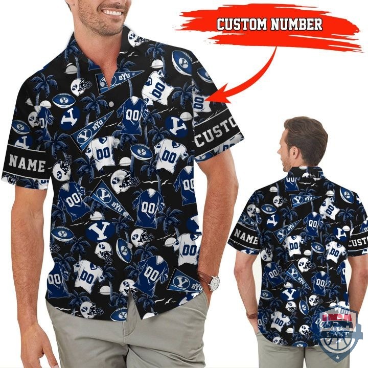 BYU Cougars Custom Name And Number Hawaiian Shirt – Hothot