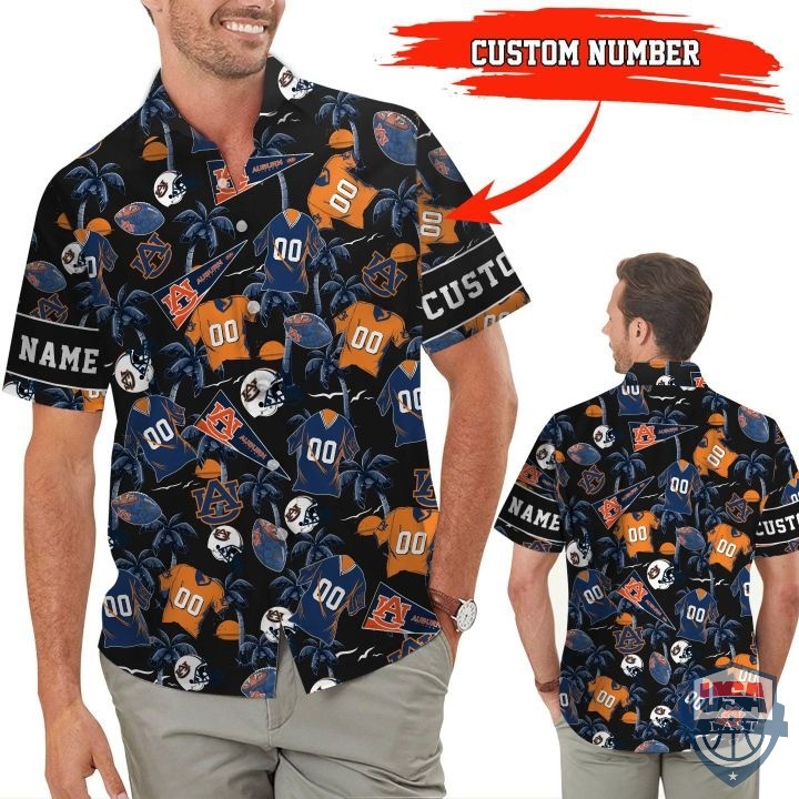 Auburn Tigers Custom Name And Number Hawaiian Shirt – Hothot