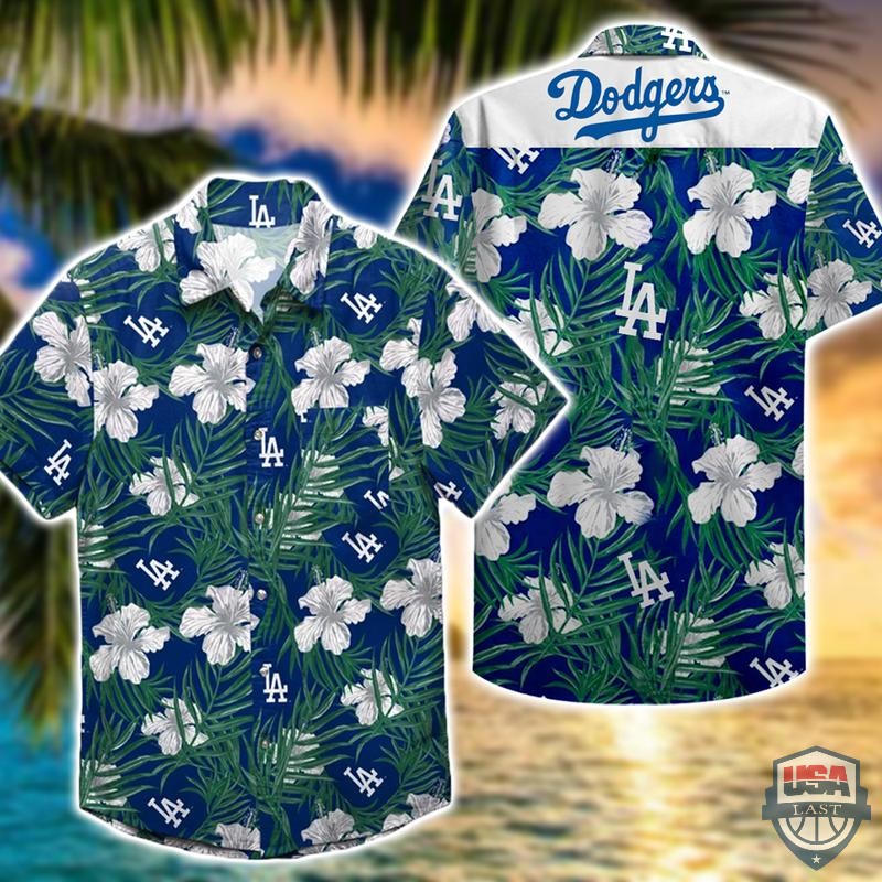 Los Angeles Dodgers Hibiscus Hawaiian Shirt – Hothot