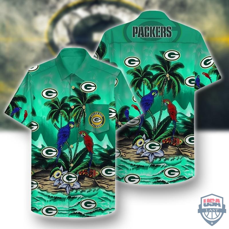 Green Bay Packers Parrots Couple Hawaiian Shirt – Hothot