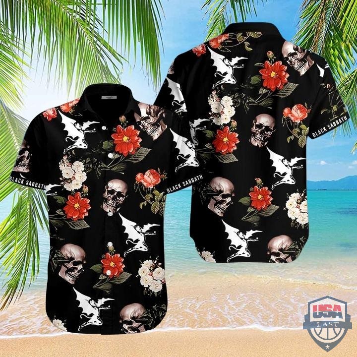 Black Sabbath Skull Hawaiian Shirt – Hothot
