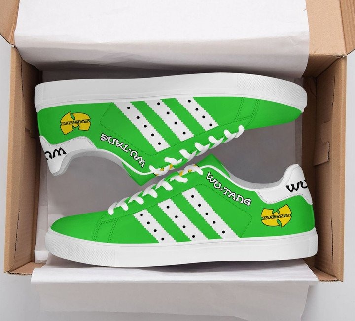 Wu-Tang Clan neon green stan smith shoes