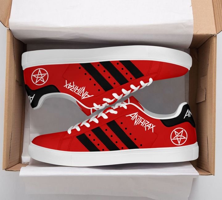 Anthrax red stan smith shoes