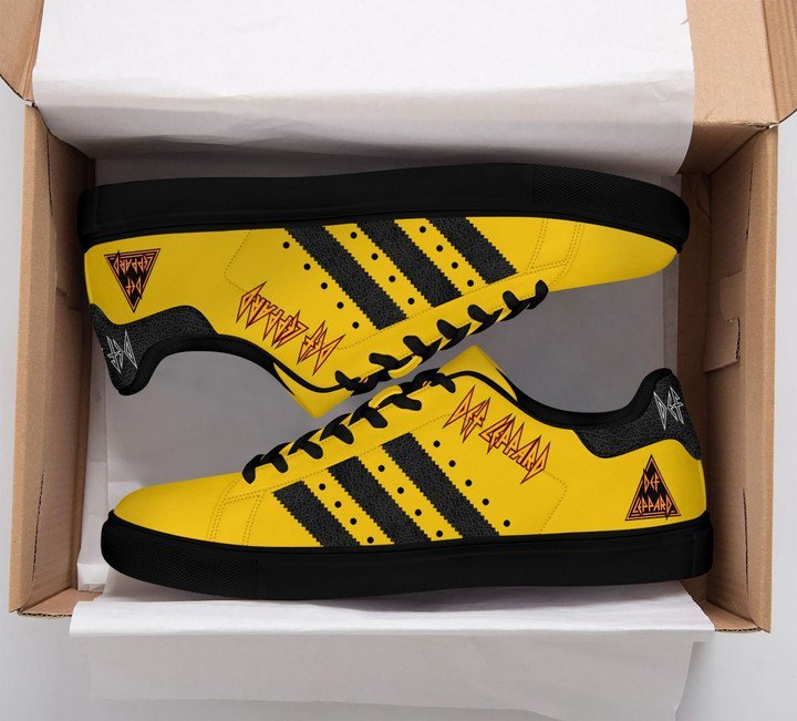 Def Leppard yellow stan smith shoes – Saleoff 090222