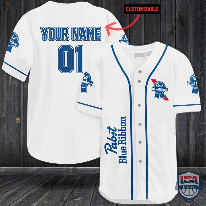 Personalized Pabst Blue Ribbon Baseball Jersey – Hothot 070222