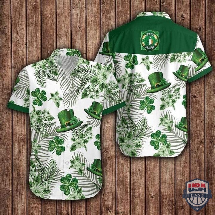 Irish St Patrick’s Day Green Hat And Shamrock Hawaiian Shirts – Hothot
