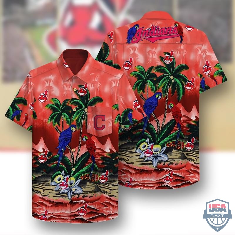 Cleveland Indians Parrots Couple Hawaiian Shirt – Hothot