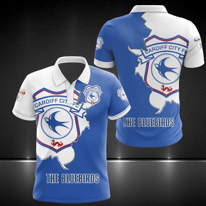 Cardiff City F.C The Bluebirds Polo Shirt- Hothot
