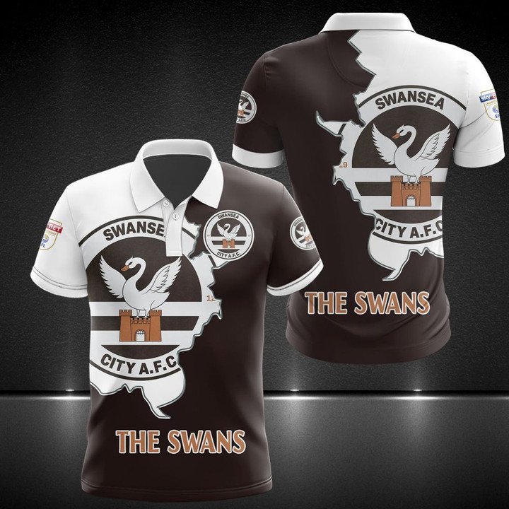 Swansea City A.F.C The Swans Polo Shirt- Hothot