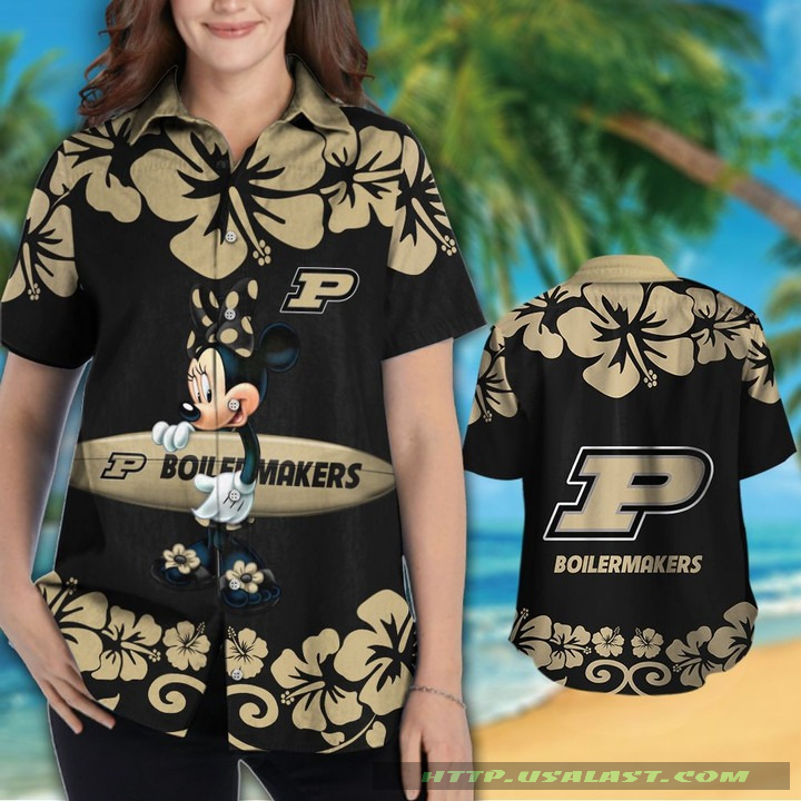 Purdue Boilermakers Minnie Mouse Aloha Hawaiian Shirt – Hothot
