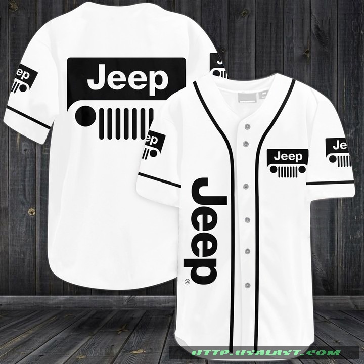 Jeep Black Logo Baseball Jersey Shirt – Hothot