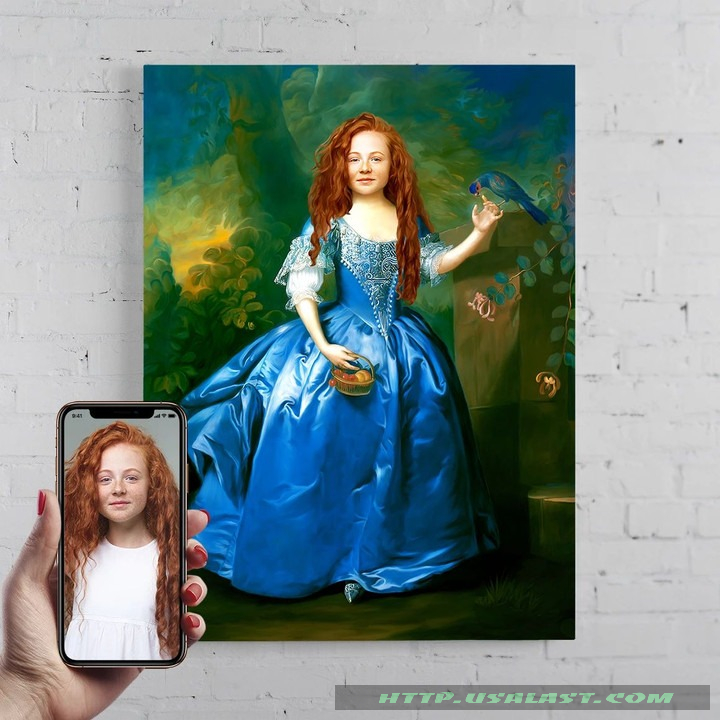 Personalized Portrait The Fairytale Girl Poster Canvas Print – Hothot