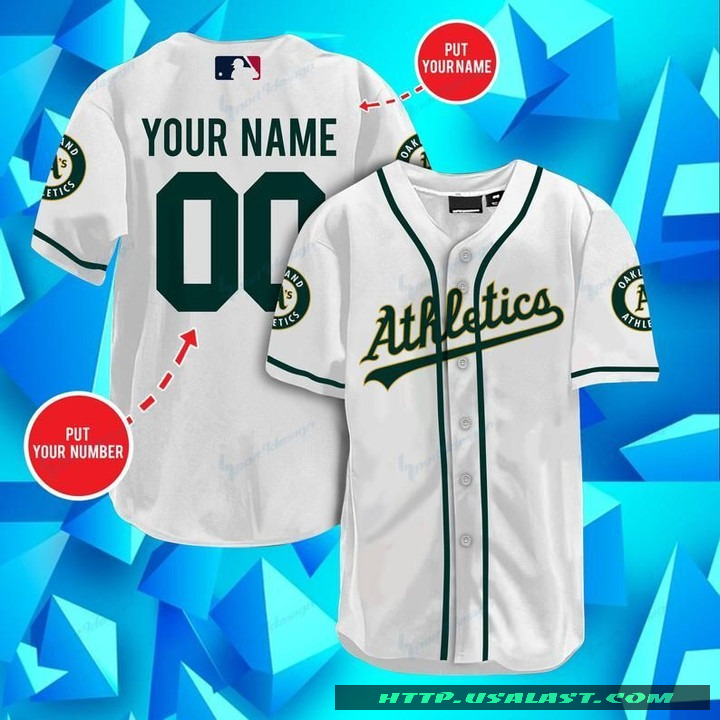 Personalized Oakland Athletics White Baseball Jersey – Hothot