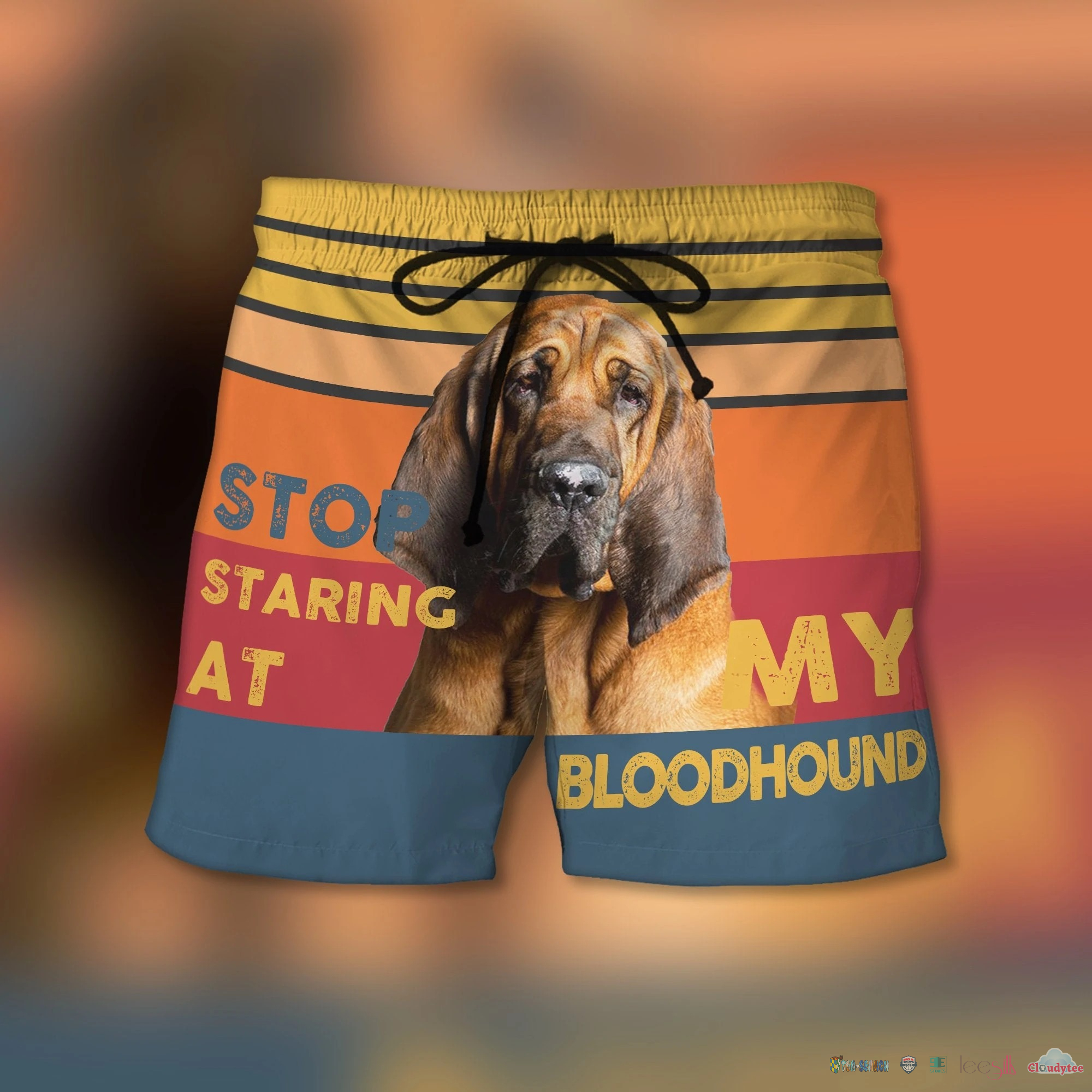 Stop Staring At My Bloodhound Beach Shorts – Hothot