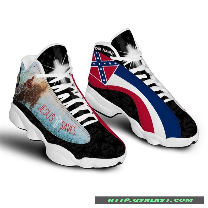 4den3t96-T120322-066xxxPersonalized-Jesus-Saves-Mississippi-Air-Jordan-13-Sneakers-Shoes-1.jpg