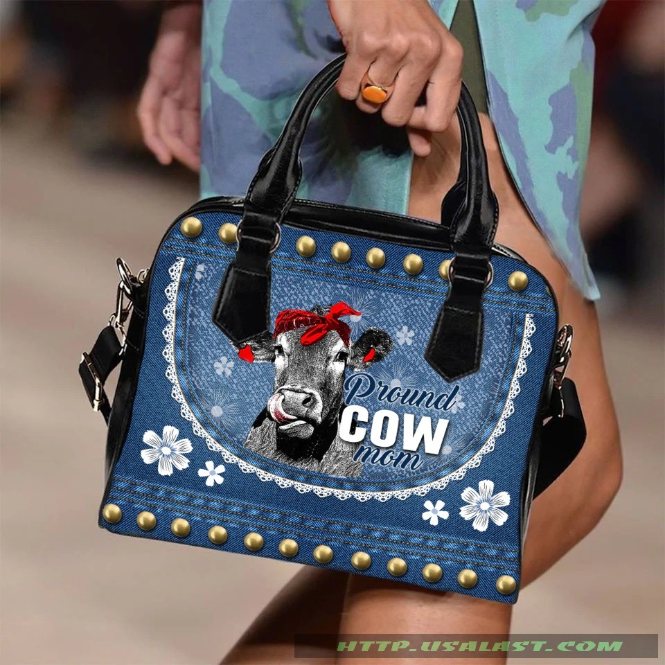 Proud Cow Mom Shoulder Handbag – Hothot