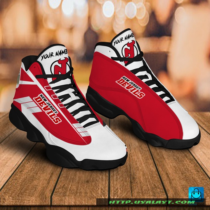 Personalised New Jersey Devils Air Jordan 13 Shoes – Usalast