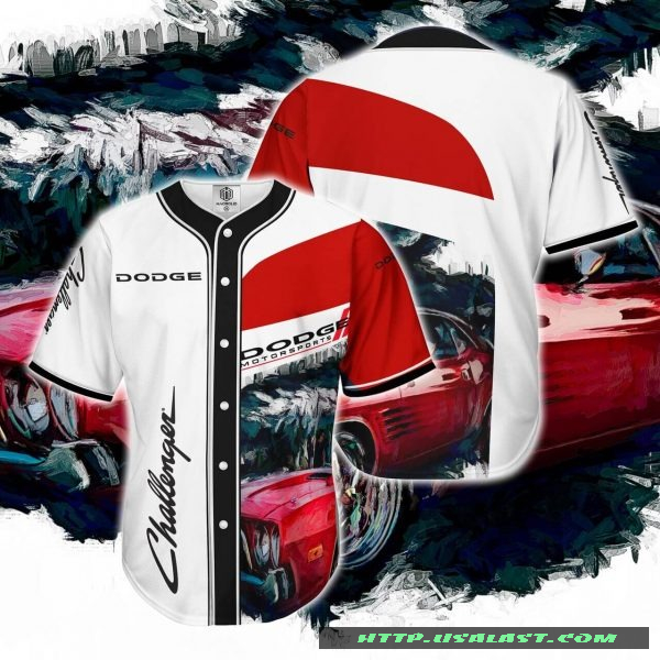 Dodge Motorsports Challenger Baseball Jersey Shirt – Hothot