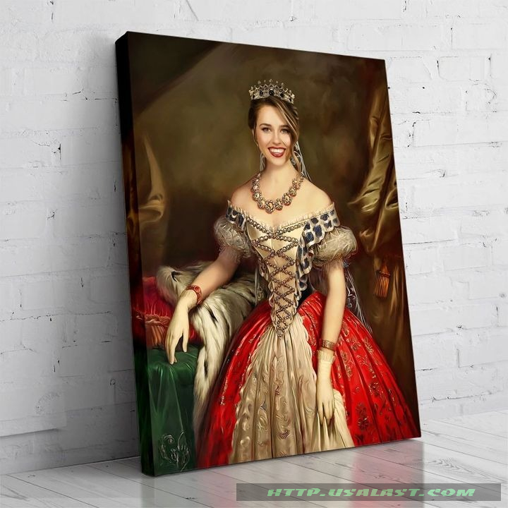 The Bavarian Queen Personalized Female Portrait Poster Canvas Print – Hothot