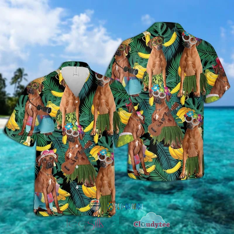 Rhodesian Ridgeback Dog Banana Tropical Hawaiian Shirt – Hothot