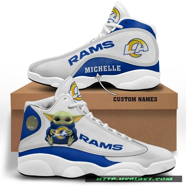 Personalised Los Angeles Rams Baby Yoda Air Jordan 13 Shoes – Usalast