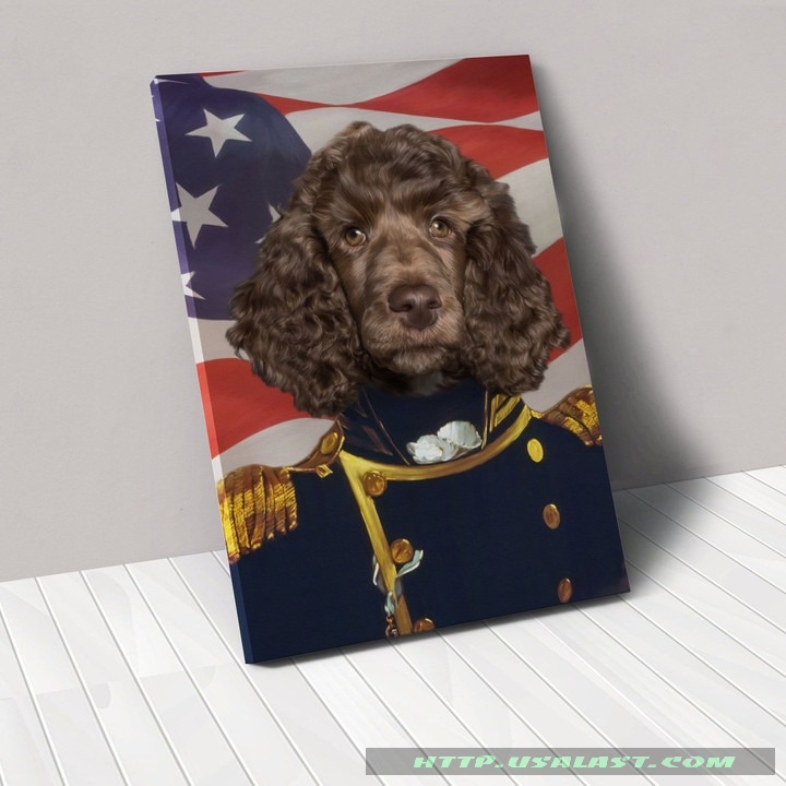 The Admiral American Flag Personalized Pet Poster Canvas – Hothot