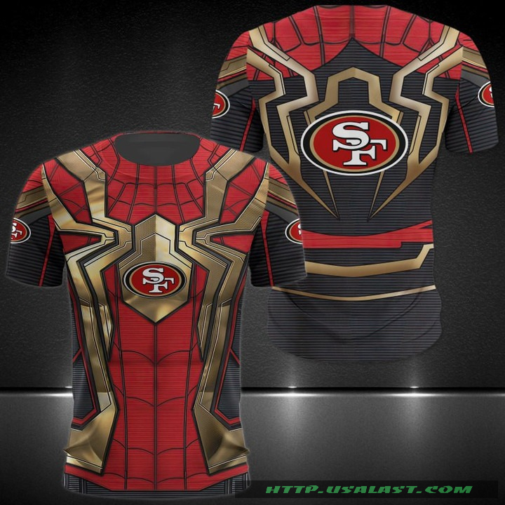 San Francisco 49ers Spider Man 3D Hoodie Sweatshirt T-Shirt – Hothot