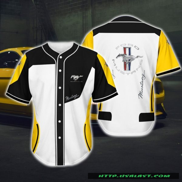 Ford Mustang Logo Baseball Jersey Shirt – Hothot