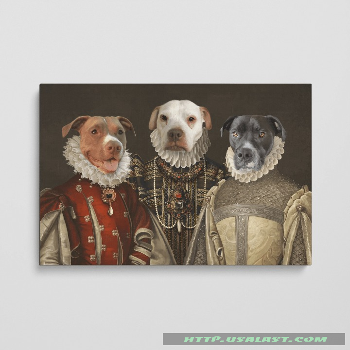 The Three Queens Custom Pets Image Poster Canvas Print – Hothot