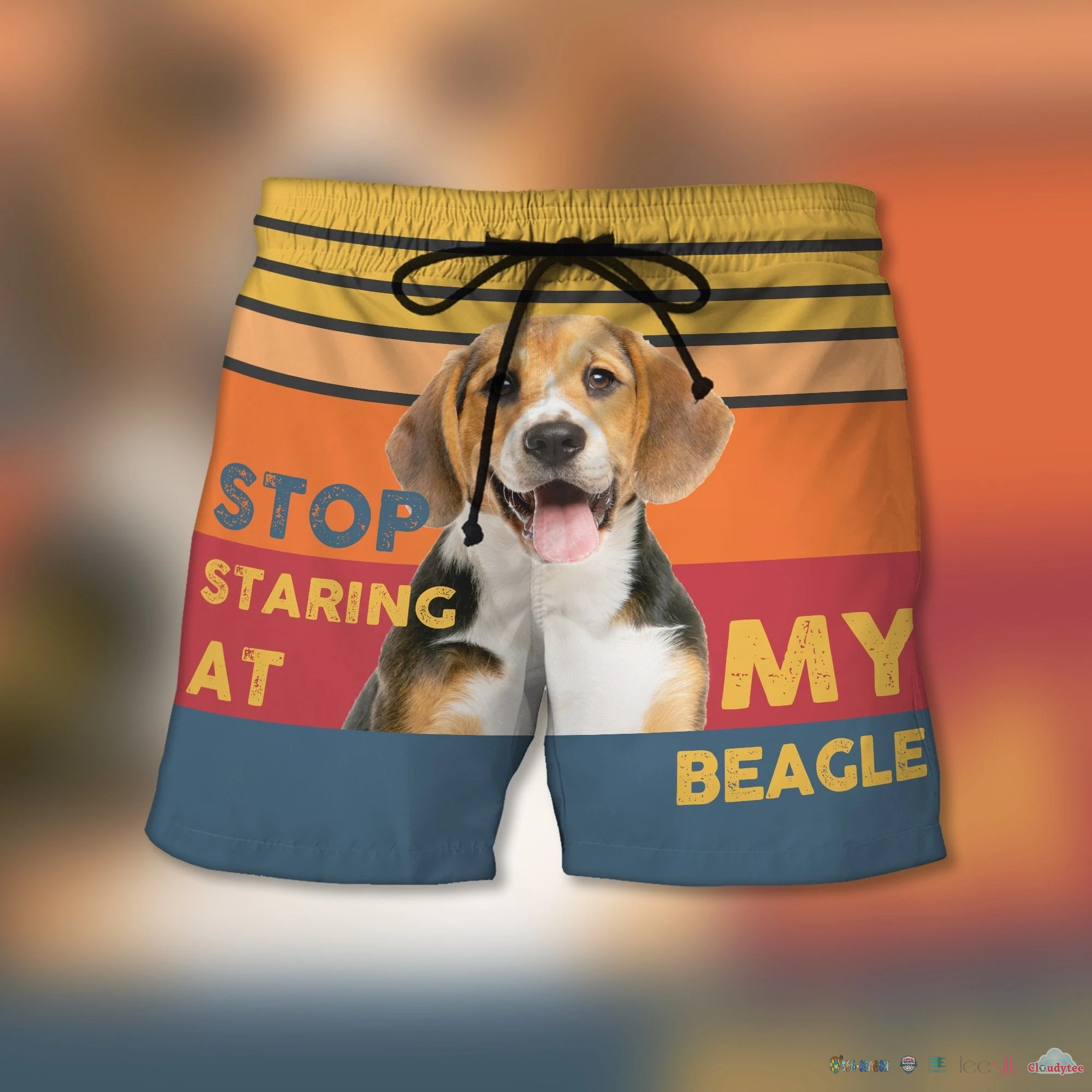Stop Staring At My Beagle Beach Shorts – Hothot