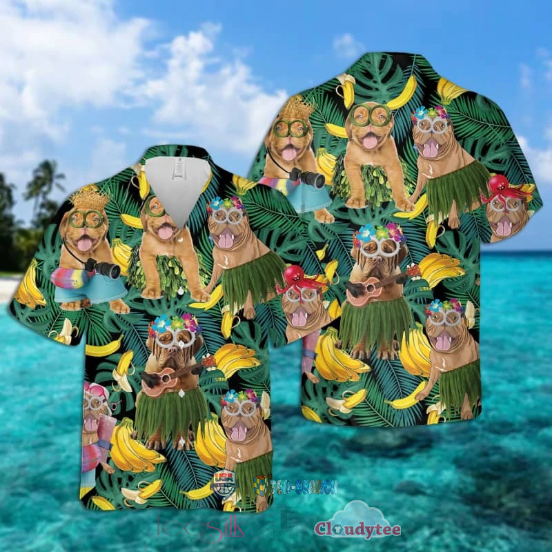 Dogue de Bordeaux Banana Tropical Hawaiian Shirt – Hothot