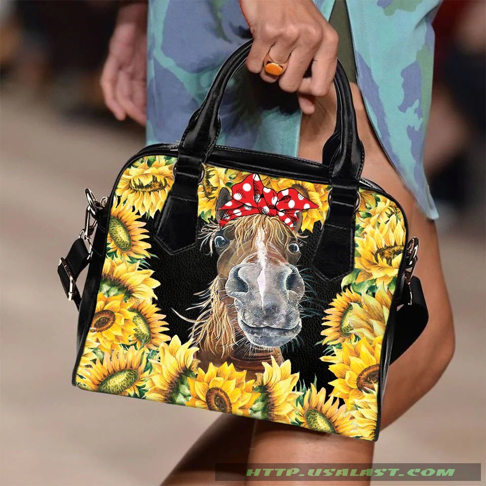 Horse And Sunflower Shoulder Handbag – Hothot