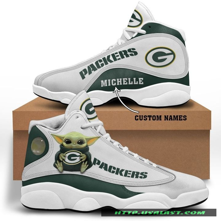 Personalised Green Bay Packers Baby Yoda Air Jordan 13 Shoes – Usalast