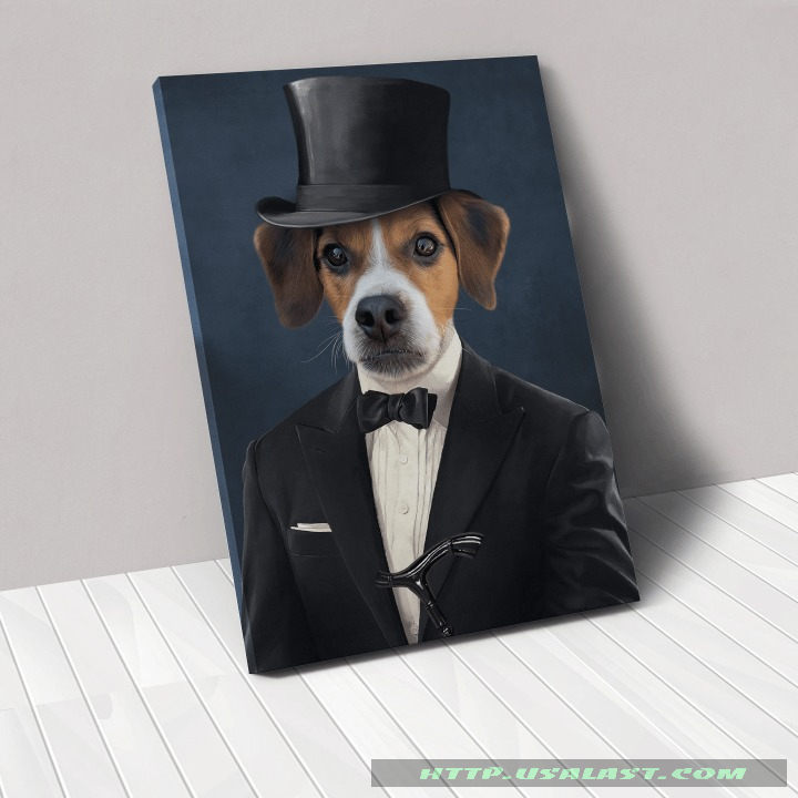 Personalized Custom Pet The Gentleman Poster And Canvas Print – Hothot