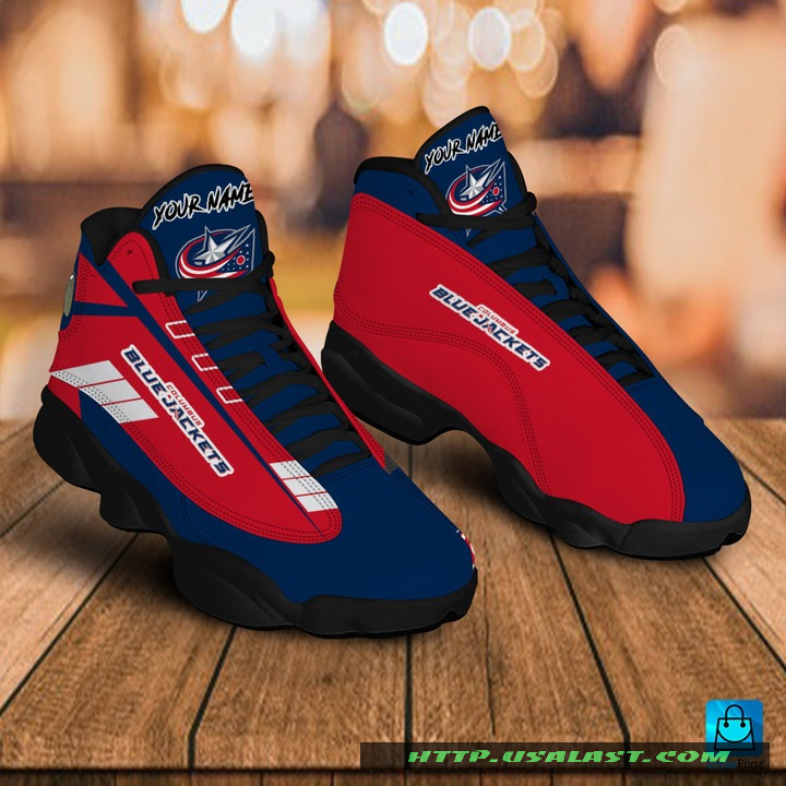 Personalised Columbus Blue Jackets Air Jordan 13 Shoes – Usalast